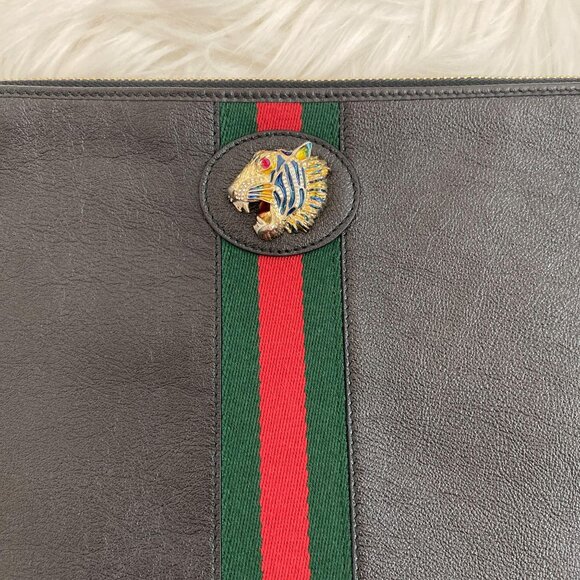 Gucci Rajah Black Clutch - Picture 7 of 9